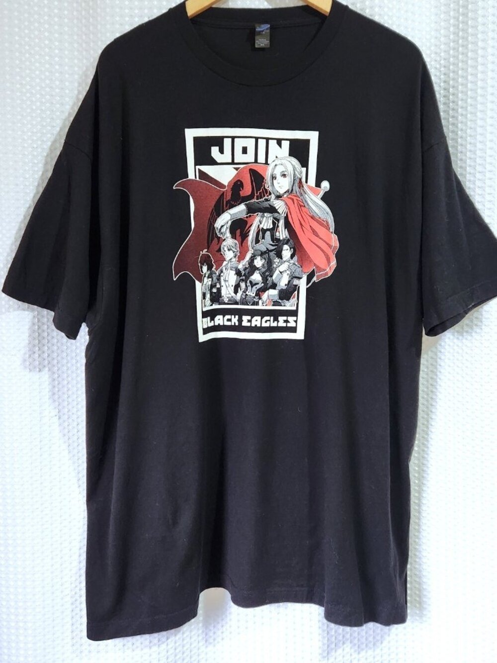 Fire Emblem Three Houses Shirt Mens XXXL Black Eagles Edelgard Gaming Tee Tultex